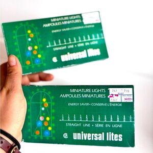 Vintage Universal Lites Miniature Christmas Lights